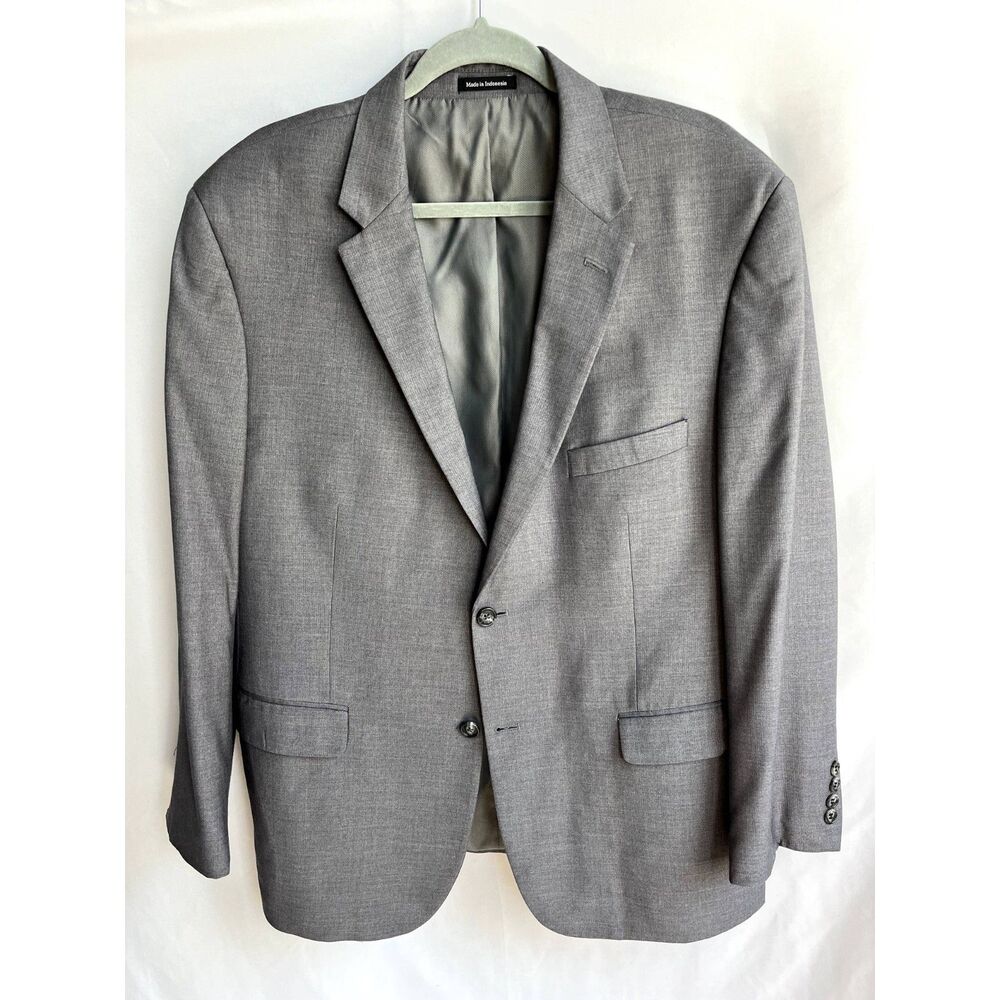 Pronto Uomo Charcoal Grey Sport Coat Blazer 46R 40 Waist Professional Academia